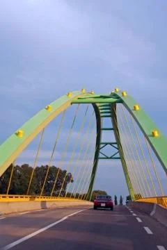 Green bridge Stock Photos