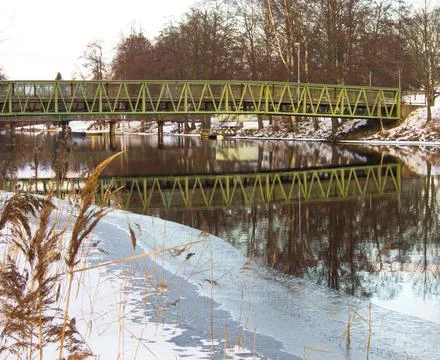 The green bridge Stock Photos