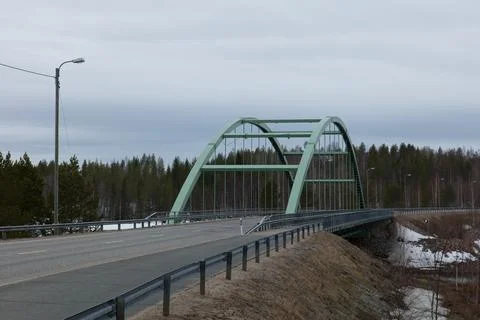 Green bridge. Fotos de archivo