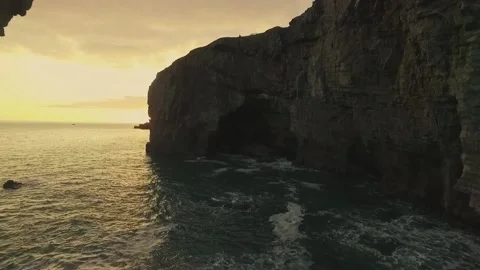 Green Bridge of Wales 04 Stock Footage 233533205