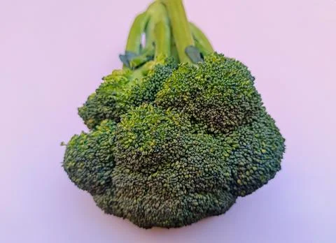 Green Broccoli vegetable on white background Stock Photos