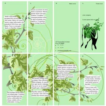 Green brochure Stock Illustration