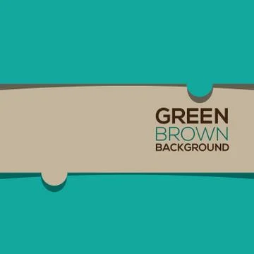Green Brown Graphic Background Vector Illustration Stock Illustration