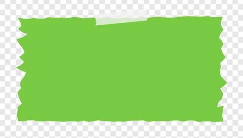 Green brush stroke isolated. Lime color paint smear cutout. Illustrazione stock