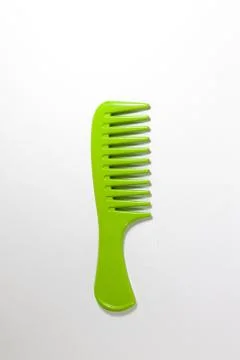 Green brush on white background Stock Photos