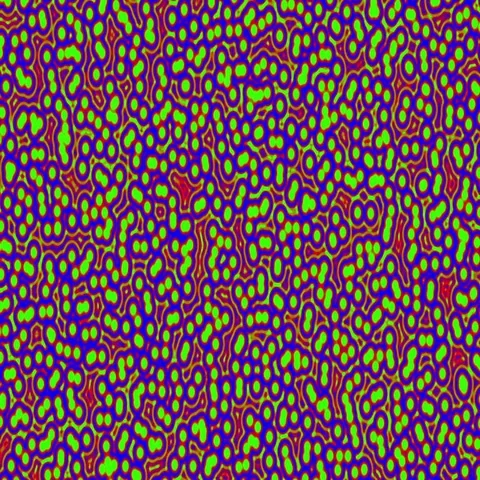 Green Bubble Cells Brownian Motion Background Loop 2 Video stock 69676988