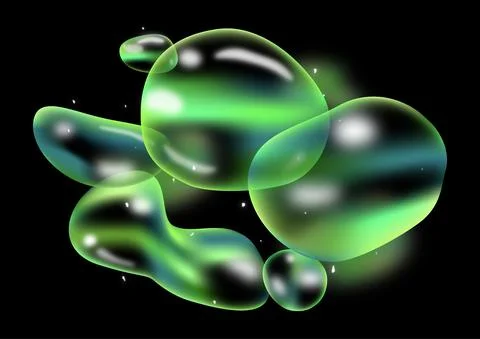 Green bubble イラスト素材