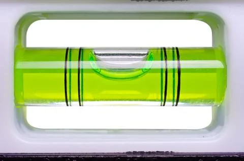 Green bubble level Stock Photos