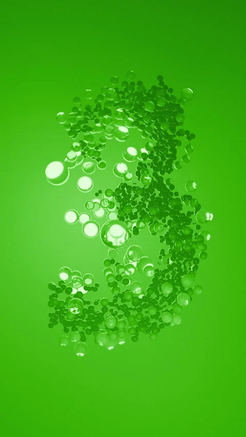 Green Bubble Numbers Countdowns background Stock Footage 303516465
