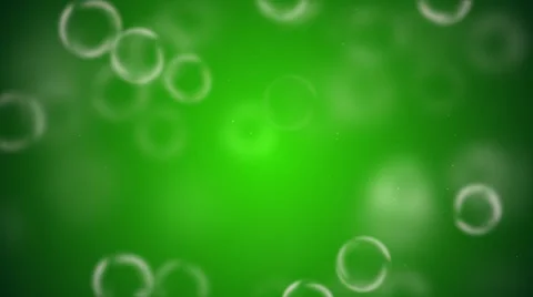 Green bubbles floating - Motion background video loop HD Stock Footage 67285153