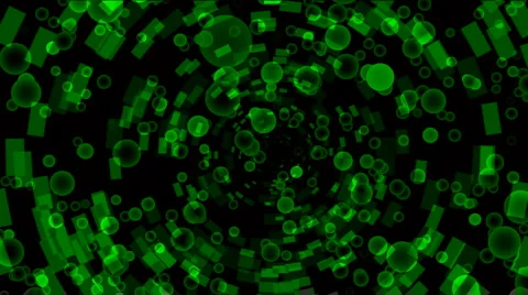 Green bubbles flying from a binary internet tunnel,underwater,soap bubble.aquati Video stock 1038933