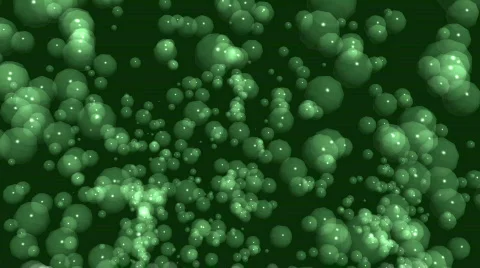 Green bubbles Stock Footage 541320
