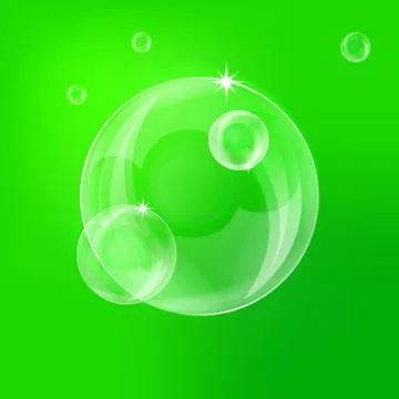 Green bubbles Stock Illustration