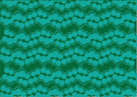 Green bubbles pattern wallpaper 스톡 일러스트