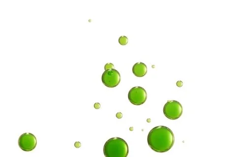 Green bubbles Stock Photos