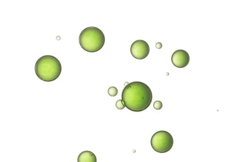 Green bubbles Stock Photos