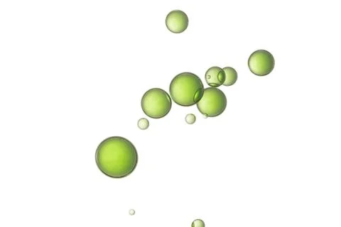 Green bubbles Stock Photos