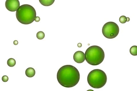 Green bubbles Stock Photos