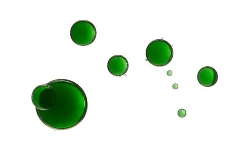 Green bubbles Stock Photos