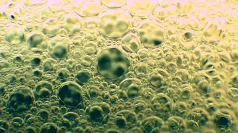Green bubbles in a soap and water Stock Footage 21345083
