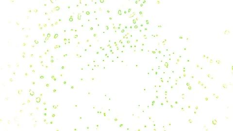 Green bubbles on a white background 库存影片 125699011