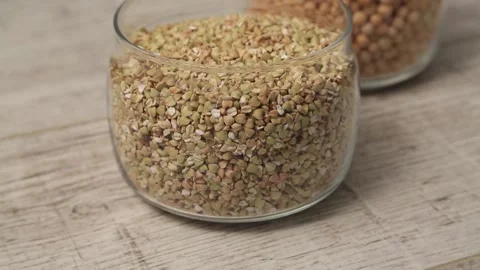 GREEN BUCKWHEAT AND PEAS Stock Footage 155653435