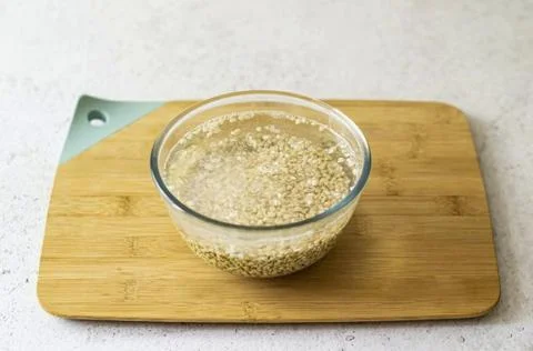 Green Buckwheat Bread Without Yeast Photo Recipe Stock Photos