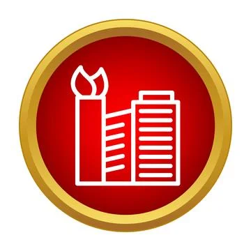 Green building concept icon showing sustainable architecture Ilustración de archivo
