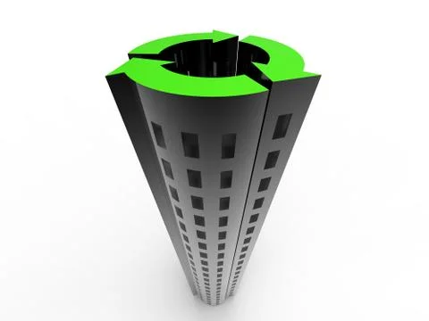 Green Building Иллюстрация