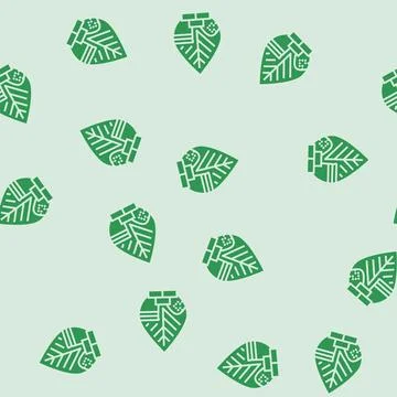 Green building materials glyph seamless pattern Ilustración de archivo