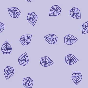 Green building materials line seamless pattern Stock Illustration