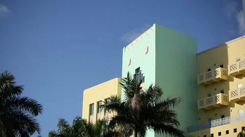 A green building in Miami Stock Footage 31111669