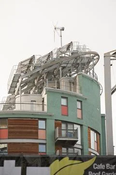 The Green building is a mixed use development next to Oxford Road railway Sta Stock Photos