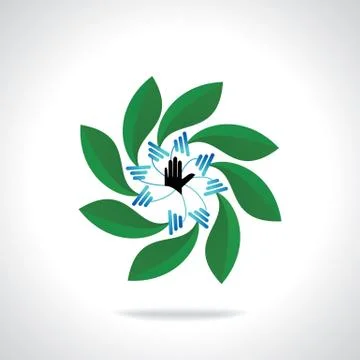 Green bulb idea Stock Illustration