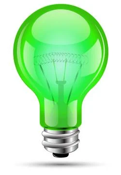 Green bulb 스톡 일러스트
