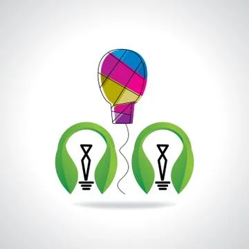 Green bulb Stock Illustration