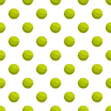 Green bumpy fruit seamless pattern background Illustrazione stock