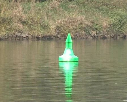 Green buoy Vídeo Stock 62925