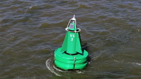 Green buoy Stockfoto's