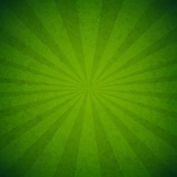 Green Burst Poster Stock Illustration