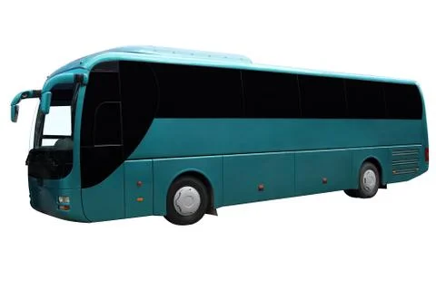 Green bus. Stock Photos