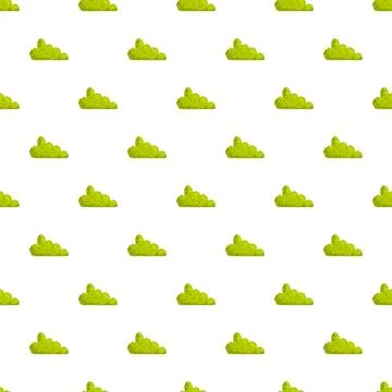 Green bush pattern creating seamless nature background design Illustrazione stock