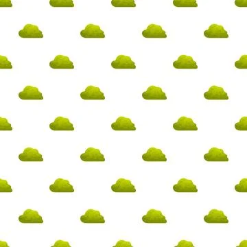Green bush pattern repeating nature background illustration Stockillustratie