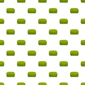 Green bush seamless pattern for nature design Stock Illustration