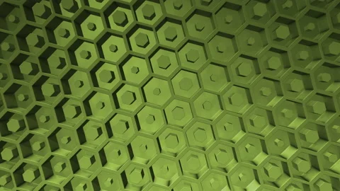 Green business background. Boxes Abstract hexagon Background Random Motion, 3d L Stock Footage 154551064