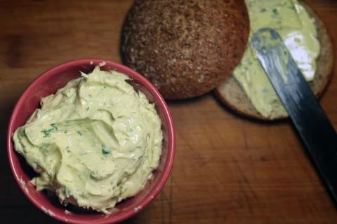 Green butter 库存照片