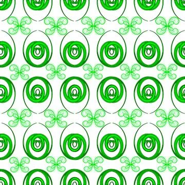 Green butterflies Illustrazione stock