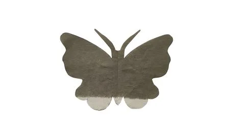 Green butterfly with delicate wings Stock Illustration