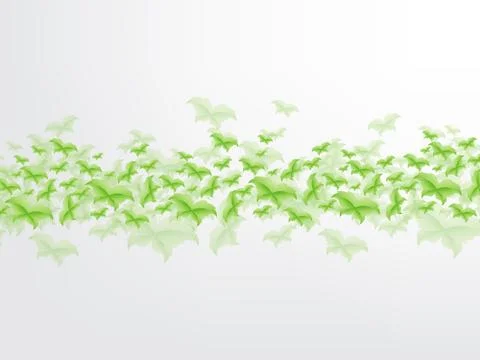 Green butterfly leaf concept 스톡 일러스트