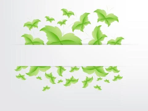 Green butterfly leaf concept Stock Illustration